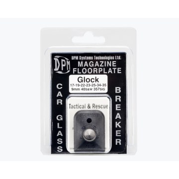 DPM Magazine Floorplate/Glass Breaker for Glock 17-19-22 All Gens Polymer Black - 