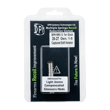 DPM "SOFT CAPTURED" RECOIL SYSTEM for Glock MODELS: 26 & 27 Gens 1-5 - 