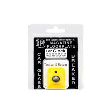 DPM Magazine Floorplate/Glass Breaker for Glock 17-19-22 All Gens Polymer Yellow - 